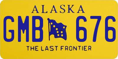 AK license plate GMB676