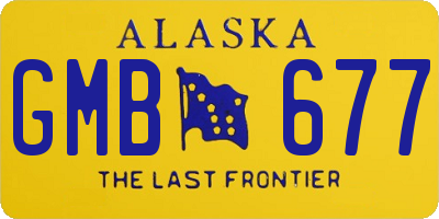 AK license plate GMB677