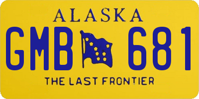 AK license plate GMB681