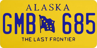 AK license plate GMB685