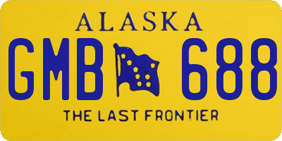 AK license plate GMB688