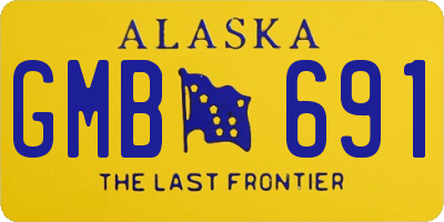 AK license plate GMB691