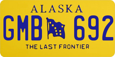 AK license plate GMB692