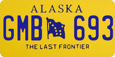 AK license plate GMB693