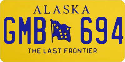 AK license plate GMB694