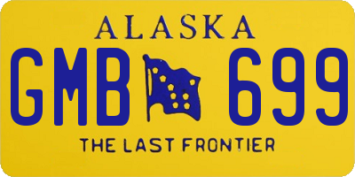 AK license plate GMB699