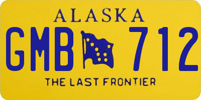 AK license plate GMB712