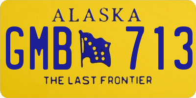 AK license plate GMB713