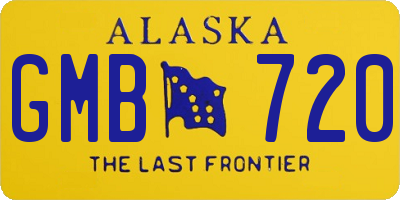AK license plate GMB720