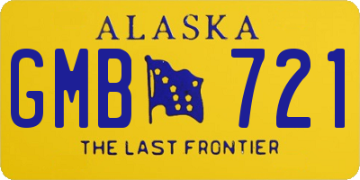 AK license plate GMB721