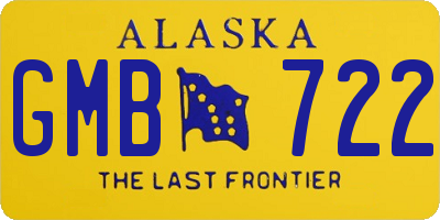 AK license plate GMB722