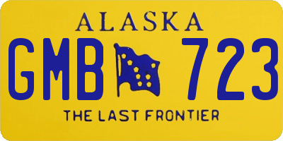 AK license plate GMB723
