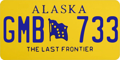 AK license plate GMB733