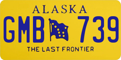 AK license plate GMB739
