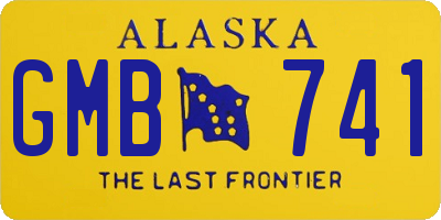 AK license plate GMB741