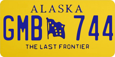 AK license plate GMB744