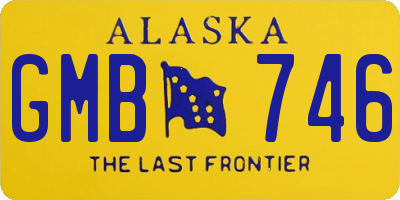 AK license plate GMB746