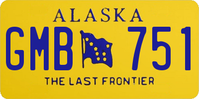 AK license plate GMB751