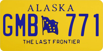 AK license plate GMB771