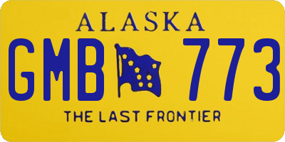 AK license plate GMB773