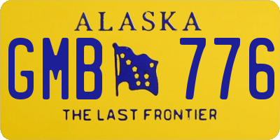 AK license plate GMB776