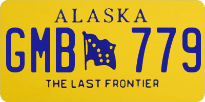 AK license plate GMB779