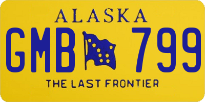 AK license plate GMB799