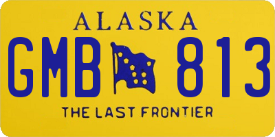 AK license plate GMB813