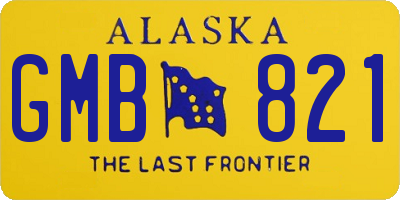 AK license plate GMB821