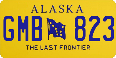 AK license plate GMB823