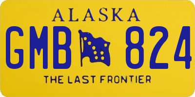 AK license plate GMB824