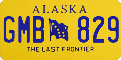 AK license plate GMB829
