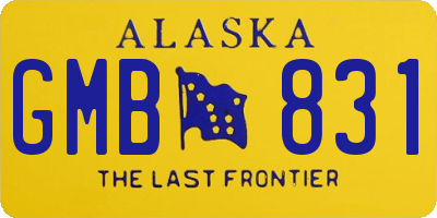 AK license plate GMB831