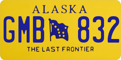 AK license plate GMB832