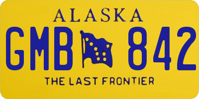 AK license plate GMB842