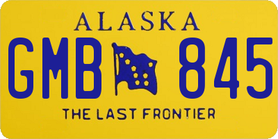 AK license plate GMB845