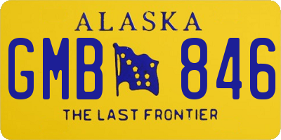 AK license plate GMB846