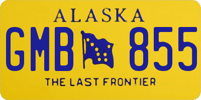 AK license plate GMB855