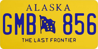 AK license plate GMB856