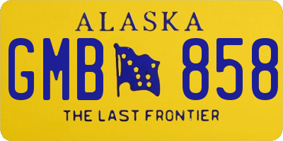 AK license plate GMB858