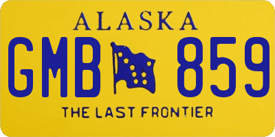 AK license plate GMB859