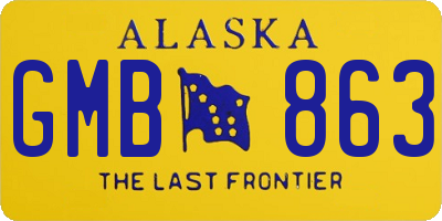 AK license plate GMB863