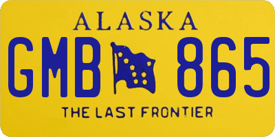 AK license plate GMB865