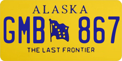 AK license plate GMB867