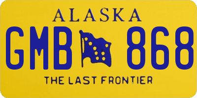 AK license plate GMB868