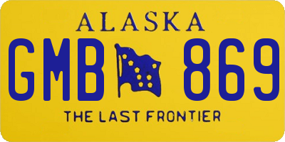 AK license plate GMB869