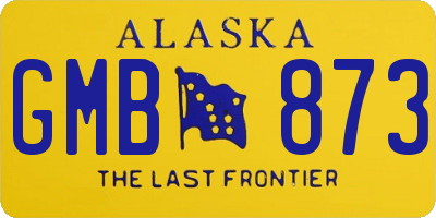 AK license plate GMB873