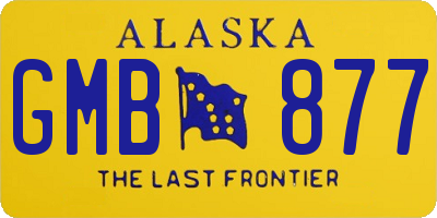 AK license plate GMB877