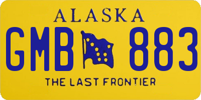 AK license plate GMB883