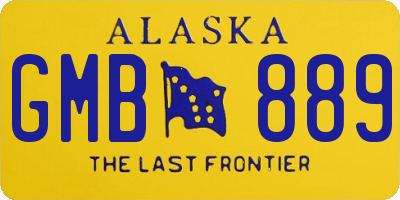AK license plate GMB889